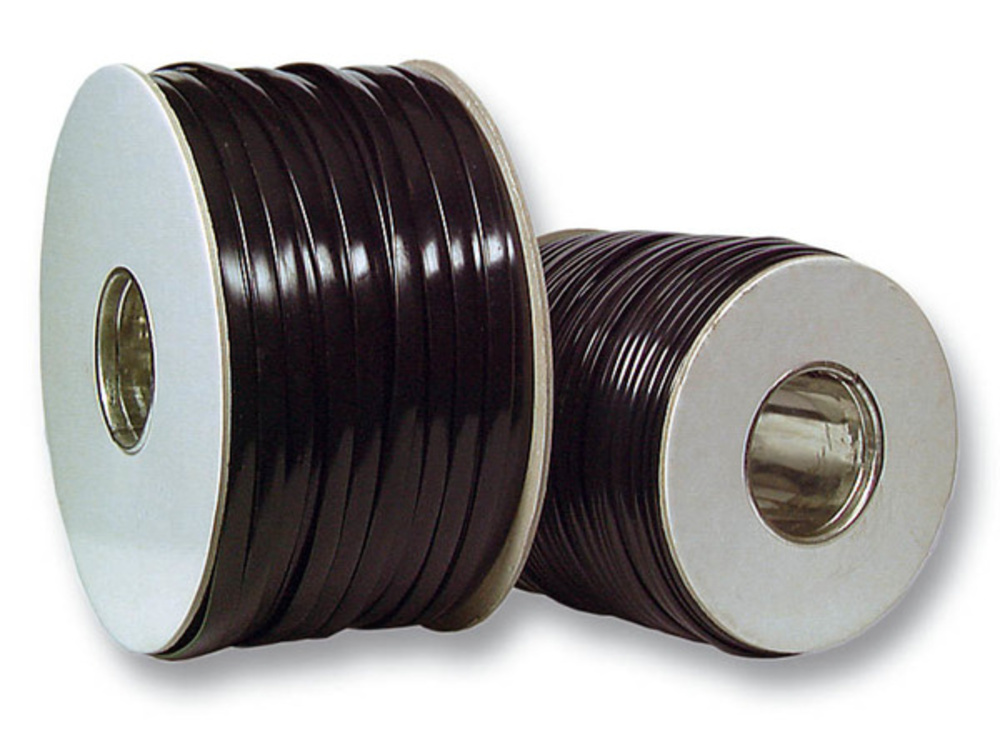 Telekom + LSA Systeme  Modular-Flachkabel 6-adrig schwarz, Ring, 100 m - 1 VPE = 8 Stï¿½ck Telekom + LSA Systeme