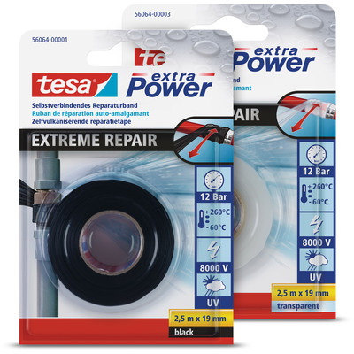 tesa extra Power, extreme Repair, 2,5m:19mm, transparent tesa extra Power, extreme Repair, 2,5m:19mm, transparent