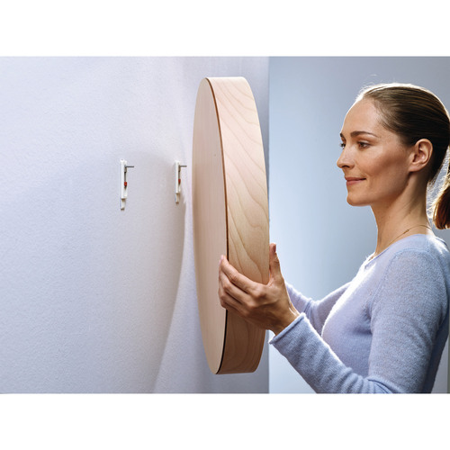 tesa Klebeschraube, 2 St., f. Tapeten+Putz, bis 1kg pro Schr., verstellbar, weiß