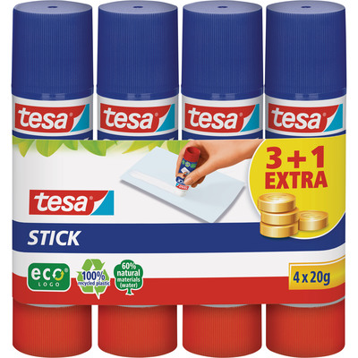 tesa Klebestifte, 3er Pack + 1 gratis, 20g (Produktbild 1)