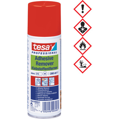 tesa Klebstoffentfernerspray, 200ml, z. einf. Entfernung v. Klebstoffrückständen