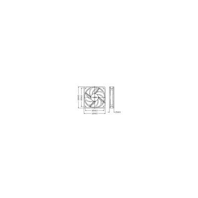 Titan TFD-14025H12ZP/KU(RB) 140x140x25mm KUKRI-Serie mit PWM