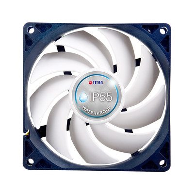 Titan TFD-9225HH12B/KW(RB) Lüfter 92x92x25mm IP55 wasser- und staubgeschützt Titan TFD-9225HH12B/KW(RB) Lüfter 92x92x25mm IP55 wasser- und staubgeschützt