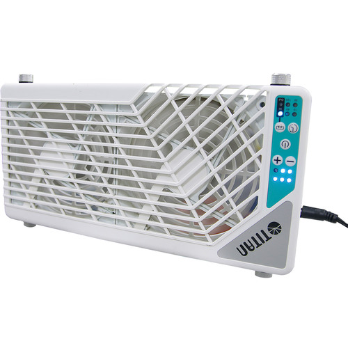 Titan TTC-SC21/V4+ Fenster-Doppellüfter 2x140mm mit Fernbedienung, für Wohnmobil