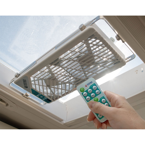 Titan TTC-SC21/V4+ Fenster-Doppellüfter 2x140mm mit Fernbedienung, für Wohnmobil