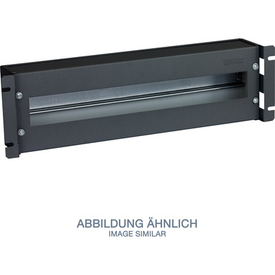 Triton RAB-JL-X02-A1 19 Schutzsch.leiste 3HE mit Hutschiene/Abdeckung, schwarz