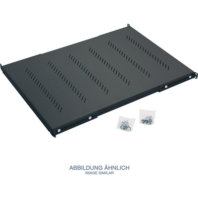 Triton RAB-UP-550-H4 19 Schwerlast-Fachboden, 1HE, 550mm, 150kg, schwarz (Produktbild 1)