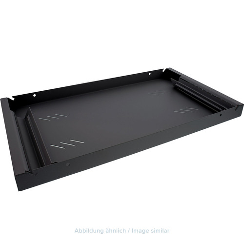 Triton RAB-UP-850-A4 19 Fachboden 1HE, 850mm, 80kg, schwarz Zubehör Stand- / Wandschränke