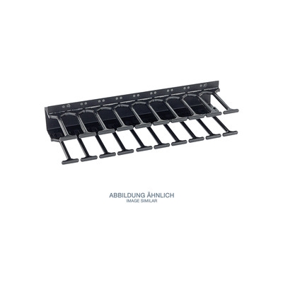 Triton RAB-VP-H10-X1 Kabelführungspanel 10HE, Kamm zweireihig, schwarz Triton RAB-VP-H10-X1 Kabelführungspanel 10HE, Kamm zweireihig, schwarz