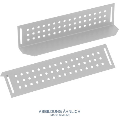 Triton RAC-NL-X01-X1 Schwerlastschienen 380mm, für 600mm Schranktiefe, grau (Produktbild 1)