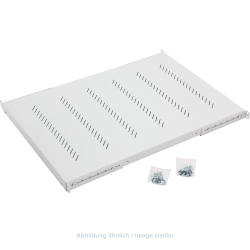 Triton RAC-UP-950-H4  19 Schwerlast-Fachboden, 1HE, 950mm, 150kg, grau Zubehör Stand- / Wandschränke