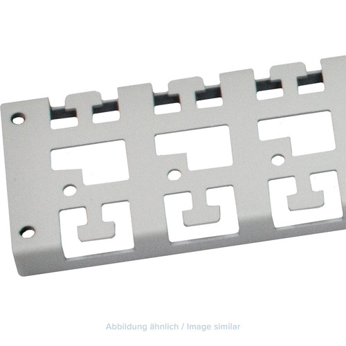 Triton RAC-VP-D50-X1 Kabelführungspanel für 600mm tiefen Schrank, grau