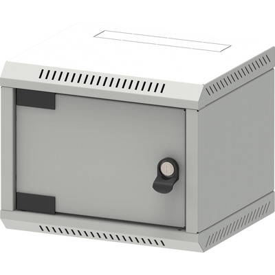 Triton RBA-04-CS3-CAX-C1 10 Wandschrank 4HE, mit Vollblechtür, grau (Produktbild 1)