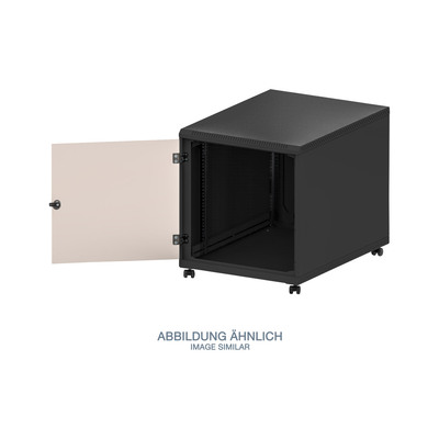 Triton RCA-12-A68-BAX-A1 19 Standschrank 12HE mit Rollen, 600x800mm, schwarz (Produktbild 1)