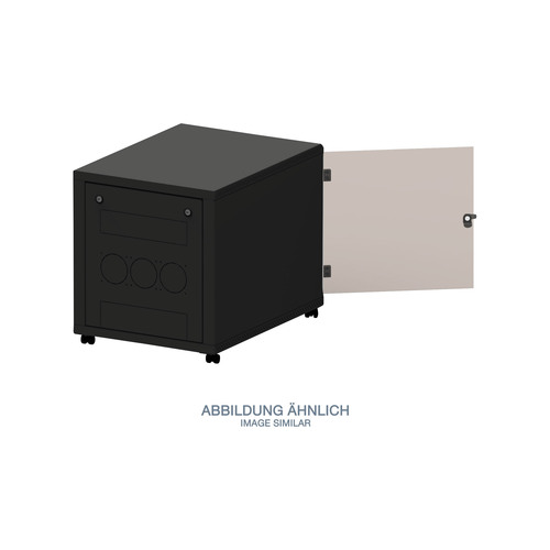 Triton RCA-12-A68-BAX-A1 19 Standschrank 12HE mit Rollen, 600x800mm, schwarz