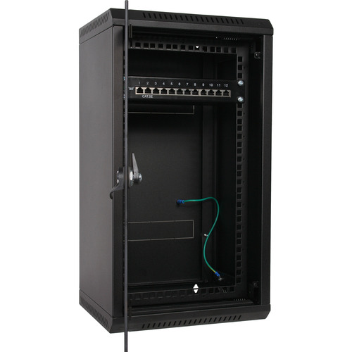 Triton RKA-10-AS5-BAX-X1 10/19 Wandschrank Hybrid, Glastür, T=460mm, schwarz