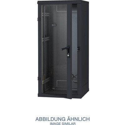 Triton RTA-37-A66-BAX-A1 19 Netzwerkschrank 37HE, 600x600mm, Glastür, schwarz