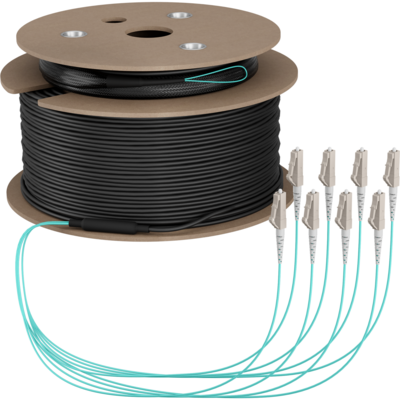 Trunkkabel U-DQ(ZN)BH OM3 8G (1x8) LC-LC -- 70m Dca LSZH