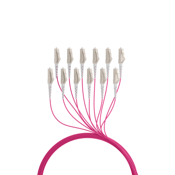Trunkkabel U-DQ(ZN)BH OM4 12G (1x12) LC-LC -- 40m Dca LSZH