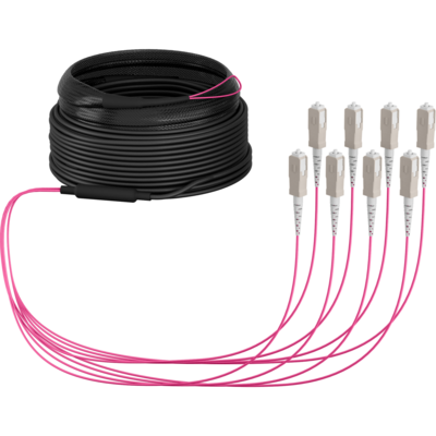 Trunkkabel U-DQ(ZN)BH OM4 8G (1x8) SC-SC -- 20m Dca LSZH