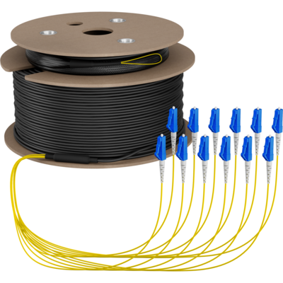 Trunkkabel U-DQ(ZN)BH OS2 12E (1x12) LC-LC -- 110m Dca LSZH G657A1