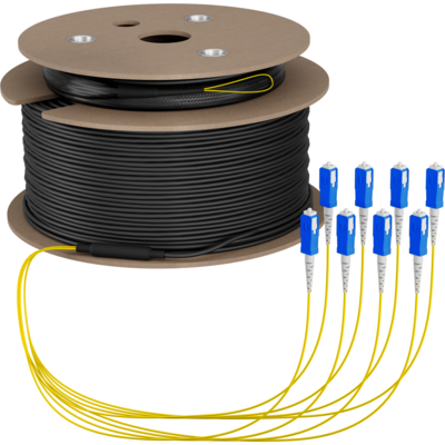 Trunkkabel U-DQ(ZN)BH OS2 8E (1x8) SC-SC -- 50m Dca LSZH G657A1