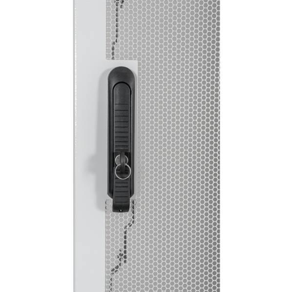 Tür für ESV 42HE, B=600, Stahl perf., 2-teilig -- RAL7035