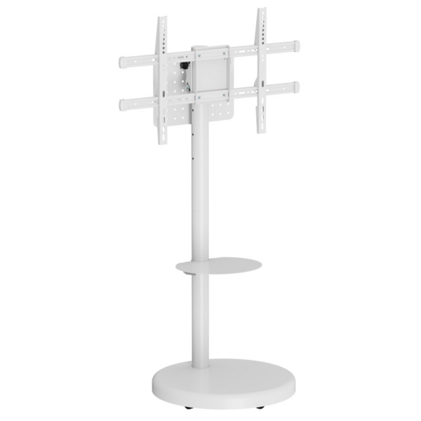 TV Trolley für LED TV 37-86 Zoll, mit Ablage weiß TV + Monitorhalterungen