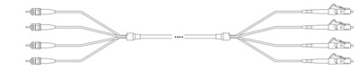 U-DQ(ZN) BH 4G50/125µmm ST - LC OM4 -- 1 Meter U-DQ(ZN) BH 4G50/125µmm ST - LC OM4 -- 1 Meter