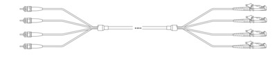 U-DQ(ZN) BH G657A 4E 9/125µmm E2000© -ST -- 1,0m U-DQ(ZN) BH G657A 4E 9/125µmm E2000© -ST -- 1,0m