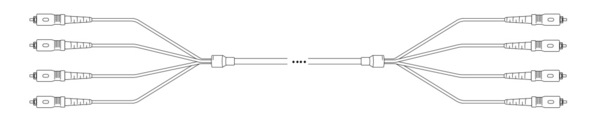 U-DQ(ZN) BH G657A 8E9/125µm SC-SC  Glasfaser Trunkkabel