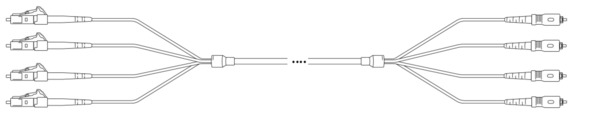 U-DQ(ZN) BH G657A 9/125µm LC/SC-APC 24E -- 1,0m