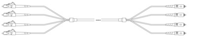 U-DQ(ZN) BH OM3 50/125µmm LC/SC 12G 1,0m -- U-DQ(ZN) BH OM3 50/125µmm LC/SC 12G 1,0m --