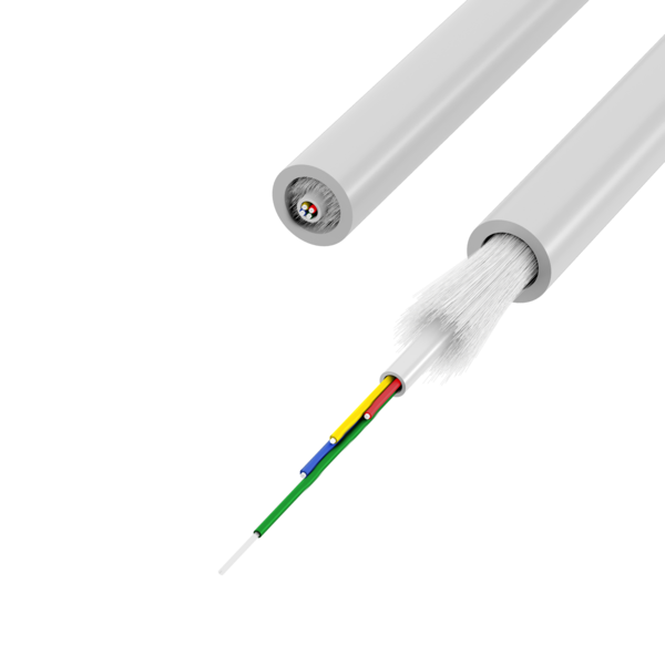UC home fibre idrop 250 drag&blow I-DH OS2 -- 4E (1x4) B2ca 400N LSZH weiss 2,3mm G657A2