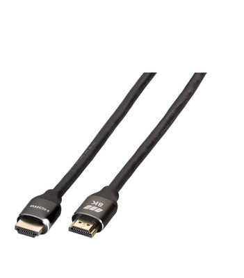 Ultra HighSpeed HDMI Kabel with Ethernet 8K60Hz A-A St-St, 1m, schwarz