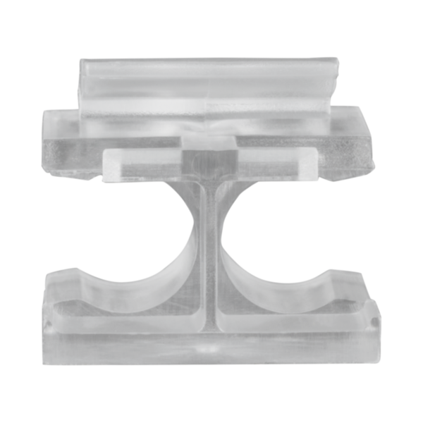 Universal Clip für LC Duplex -- transparent, wieder lösbar