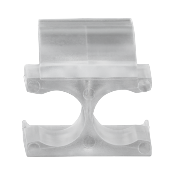 Universal Clip für LC Duplex -- transparent, wieder lösbar