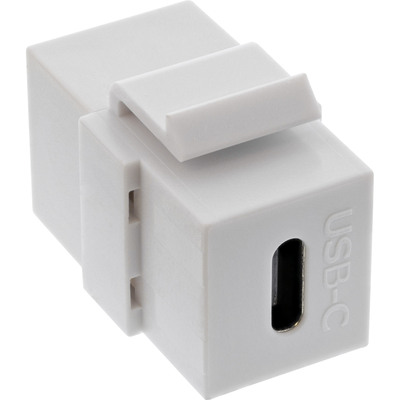 USB 3.1 Snap-In Einsatz, USB-C Buchse / Buchse, weiß