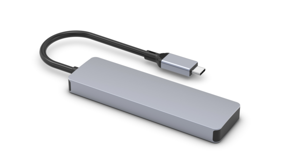 USB 3.2 Hub 4-Port,2xUSB-A,2xUSB-C,10Gbps, Alu, passiv, USB-C Dockingstations und Hubs