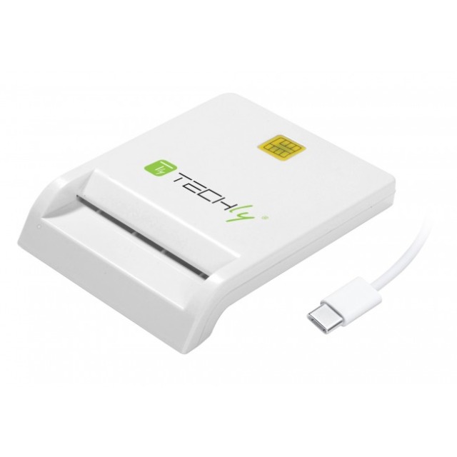 USB-C Stecker Chipkartenleser, weiß, USB-C Stecker Chipkartenleser, weiß,