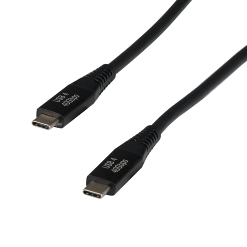 USB USB4 40Gbit Kabel, Typ-C St - Typ-C St, TB3, 8K60Hz, 100W, 0.8m - 1 VPE = 250 Stück USB