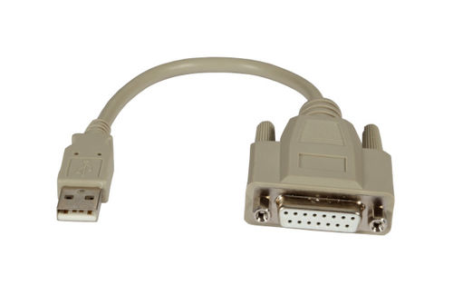 USB2.0 Adapterkabel Game Port,0,2m, USB-A St/D-SUB15 Buchse