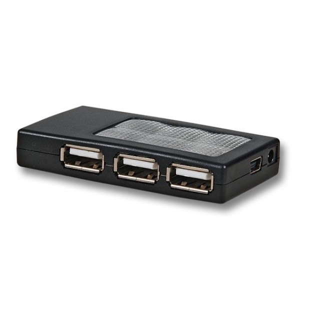 USB2.0 Hub 4-Port, Mini, Magnetbefestigung USB2.0 Hub 4-Port, Mini, Magnetbefestigung