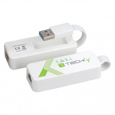 USB3.0 Konverter USB A auf RJ45 Gigabit -- weiß