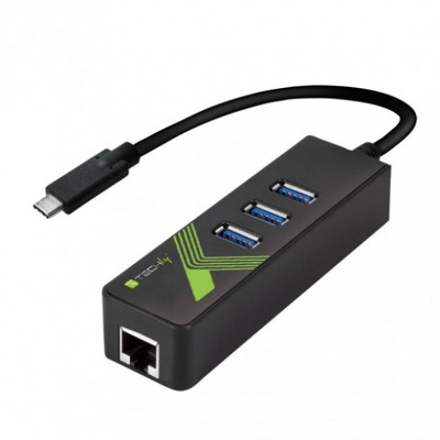 USB3.1 Typ-C Konverter auf 1x RJ45  -- Buchse & 3x USB3.0 A Buchse