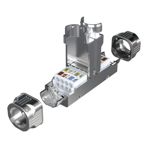 Verbindungsmodul Cat.6A/Cat.7/Cat.7A, Slimline
