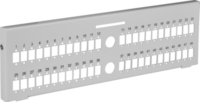 Verteilerplatte 48 SC-Simplex  -- für Wandverteiler 53604.1V2 (32cm )