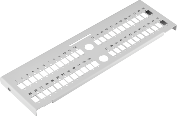 Verteilerplatte 48 SC-Simplex  -- für Wandverteiler 53604.1V2 (32cm )