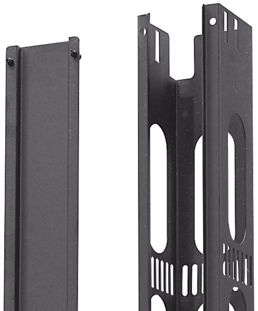 Vertikales Kabelmanagement 42HE, 1 Stk., RAL9005, für Schrankserie PRO Vertikales Kabelmanagement 42HE, 1 Stk., RAL9005, für Schrankserie PRO