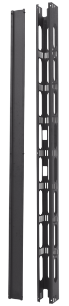 Vertikales Kabelmanagement 47HE, 1 Stk. -- RAL9005, für PRO